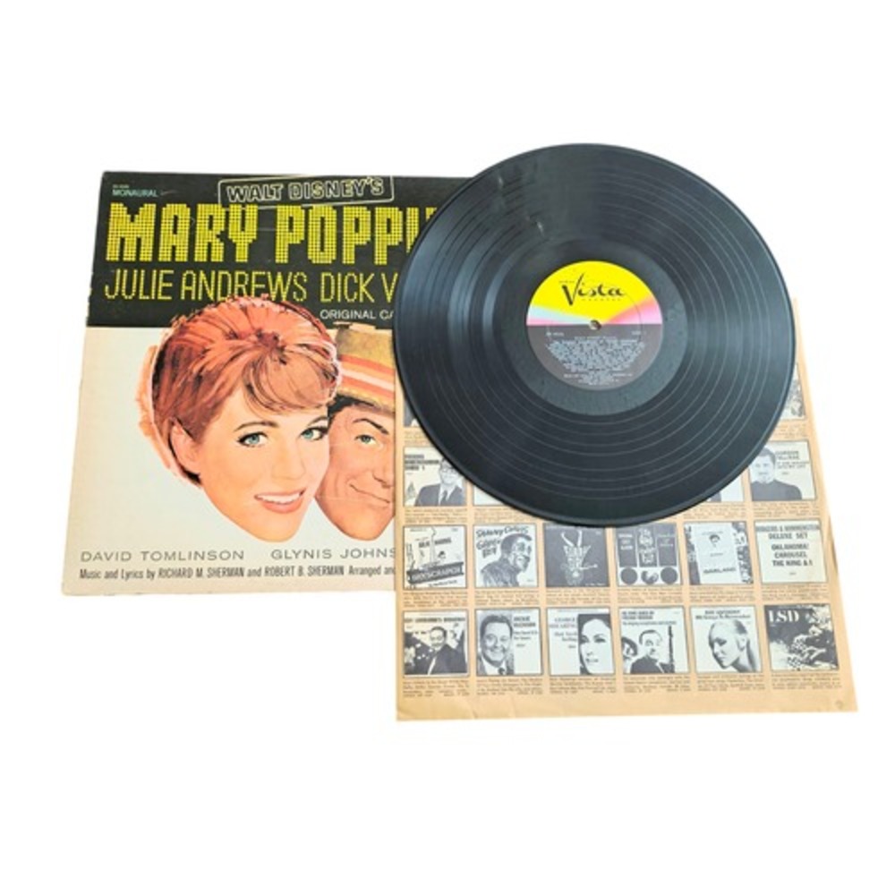 1964 Walt Disney Mary Poppins Vinyl Record Album LP Stereo BV4026